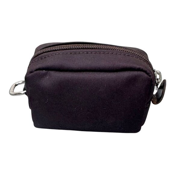 Vintage Longchamp Paris Small Black Nylon Makeup Cosmetic Shaving Men Bag READ - Picture 2 of 9